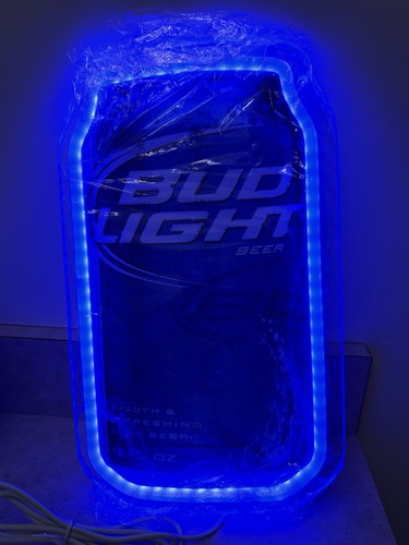 Bud light beer can neon - can,