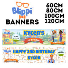 BLIPPI BIRTHDAY BANNER CUSTOM