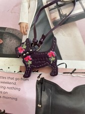 Radley dark purple leather dog - purple,