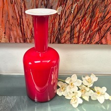 XXL Large Gulvase, Red/White