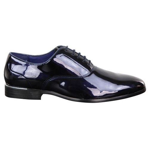 Mens laced shoes shiny patent - laced,