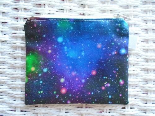 Cosmic galaxy coin purse card - cosmic,