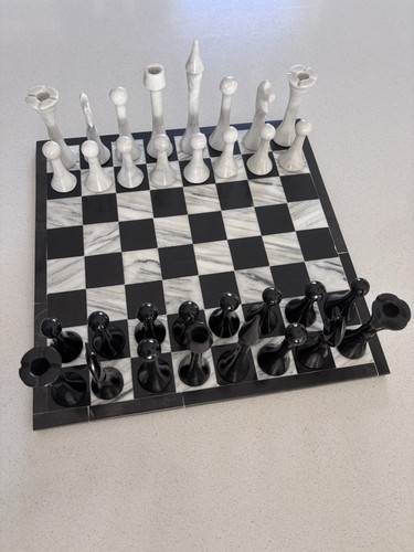 Marble chess board black - board,