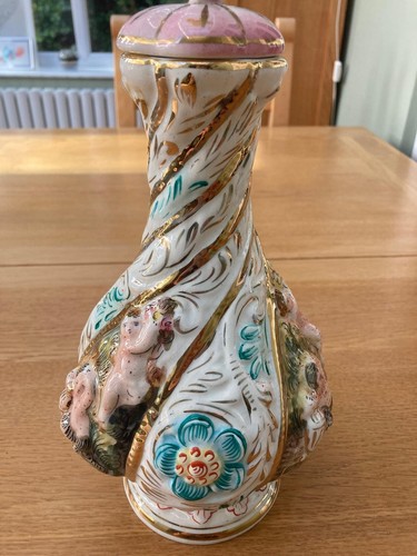 Vintage capodimonte lidded - vintage,