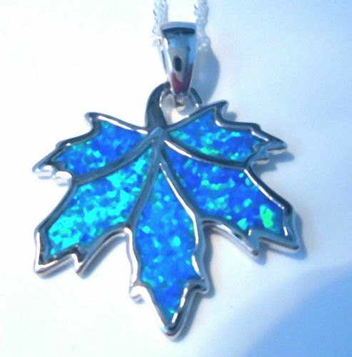 Gorgeous bluefire opal leaf - bluefire,