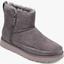 UGG Women's Classic Zip Mini Boot Nightfall Gray Size 7 US New