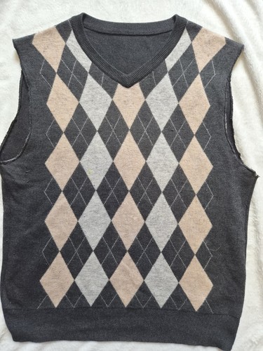 Argyle sweater vest - sweater,