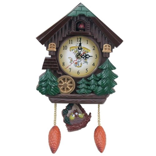 Bird house cuckoo clock with - house,