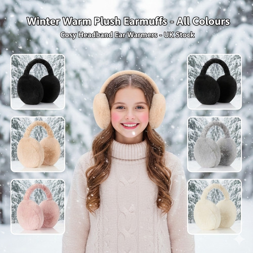Winter earmuffs adjustable - earmuffs,