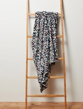 Black  & White  Leopard Print Soft Throw Sofa Green Pink Bed Fleece Cosy Blanket