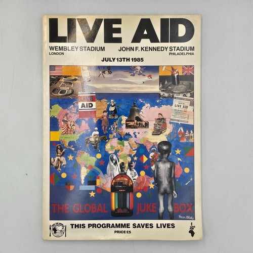 Vintage live aid - aid, 1985