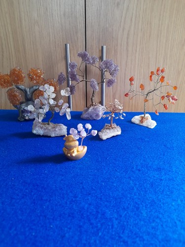 Vintage gemstone trees set - gemstone, 5
