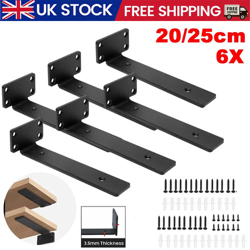 6pcs floating shelf brackets - 6pcs,