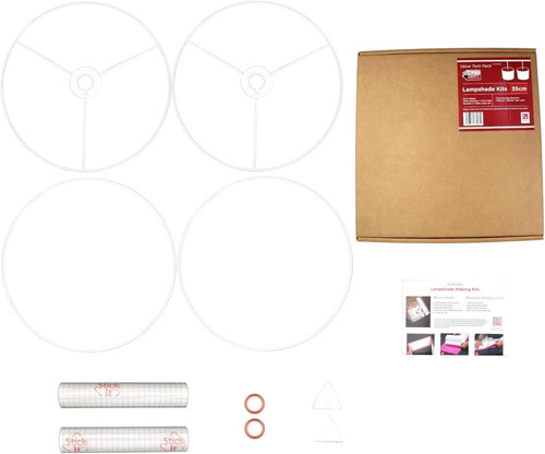 Round lampshade kit - lampshade, twin
