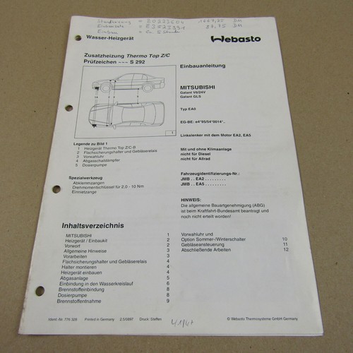 Webasto thermo top c - webasto,