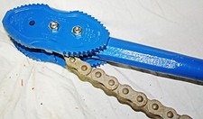 Vulcan J H Williams USA 1.5 to 6" H/D Chain Pipe Wrench L Double End Chain Tongs