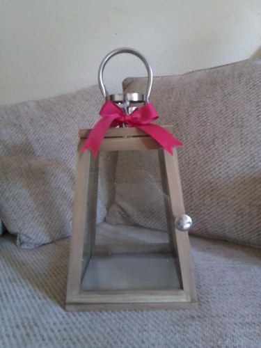 Wooden candle lantern fits - candle,
