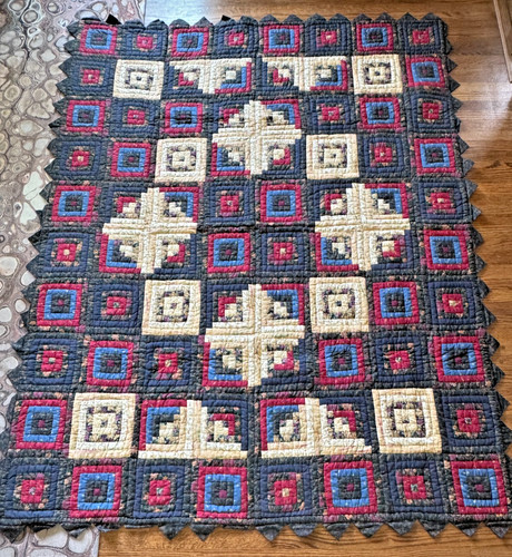 Hand stitched quilt americana - stitched,