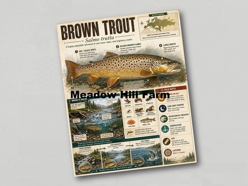 Sticker brown trout - sticker,