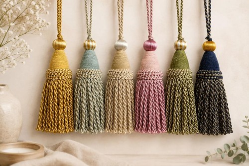 Decorative key tassels - key, tassels,
