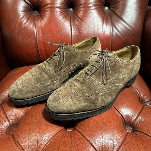 Edward green suede - green, brogue
