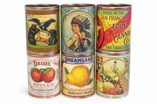 Reduced set Vintage food tin