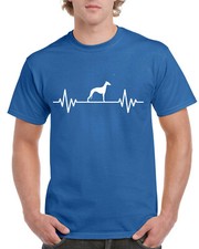 Mens Unisex Dog Gifts TShirt Presents Whippet Heart Beat Pulse Love