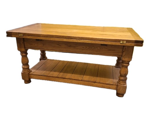 Vintage solid oak extending - solid,