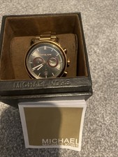 Michael Kors Men's Rose Gold Watch with an added  link   mk- 8370. Original Box 
