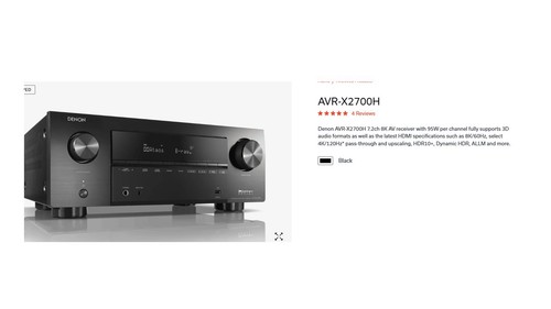 Denon avr x2600h channel - denon, avr-x2600h