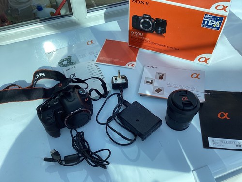 Boxed sony alpha a200 dslr - boxed,