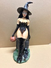Simon Laurens " Sexy Witch " figurine Buxom Halloween pumpkin ?