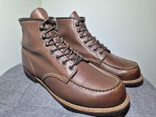 Red Wing 2954 Copper Moc Toe Amber Portage Boots UK 8 US 9 EU 42