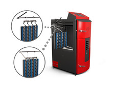 Wood Gasification Boiler ATTACK SLX Lambda Touch 55 KW Right Or Left Mount
