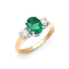 Real Emerald and Diamond Ring