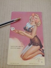 1950s Mutoscope Glamour Card.Artist Zoe Ozert