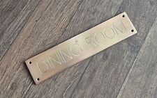 Brass Dining Room Sign