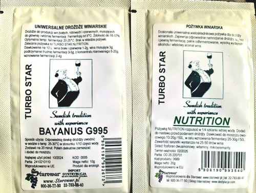 Wine turbo yeast bayanus g955 - wine,