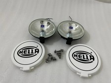 Pair Hella Comet 500 Driving Lamp White Spot Light With Cover Universal |Fit For