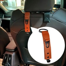 Leather auto seat back - leather,