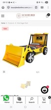 Yellow digger bed - bed, frame