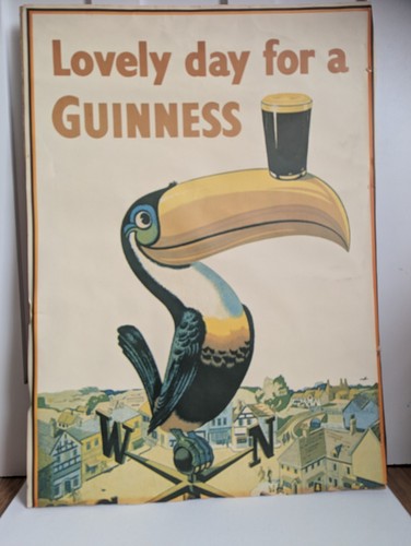 Vintage rare guiness print - vintage,