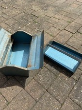 Vintage metal tool box - metal,
