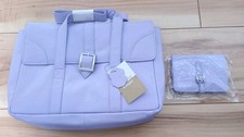 New Manning Knight Genuine Leather Lilac Shoulder Bag & Matching Wallet Set