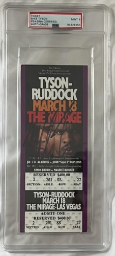 Mike tyson signed 1991 boxing - mike,
