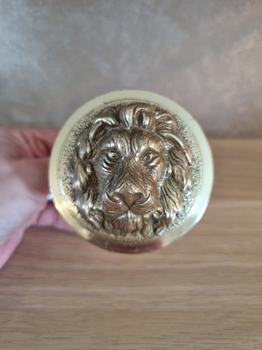 Vintage brass lion - vintage,