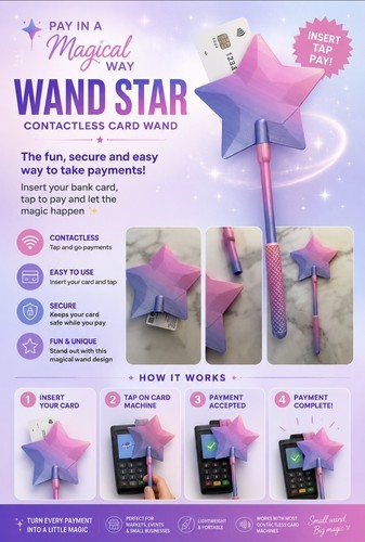 Credit card wand printed - credit,