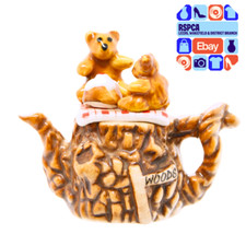 Paul Cardew Designs Vintage Teddy Bear Picnic Miniature Teapot 5cm