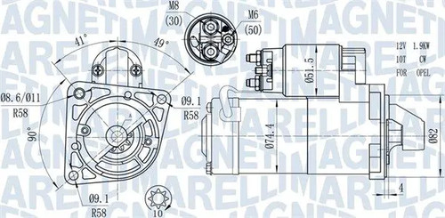 Starter motor 063721428010