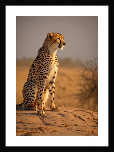 Epic cheetah framed wall - cheetah,